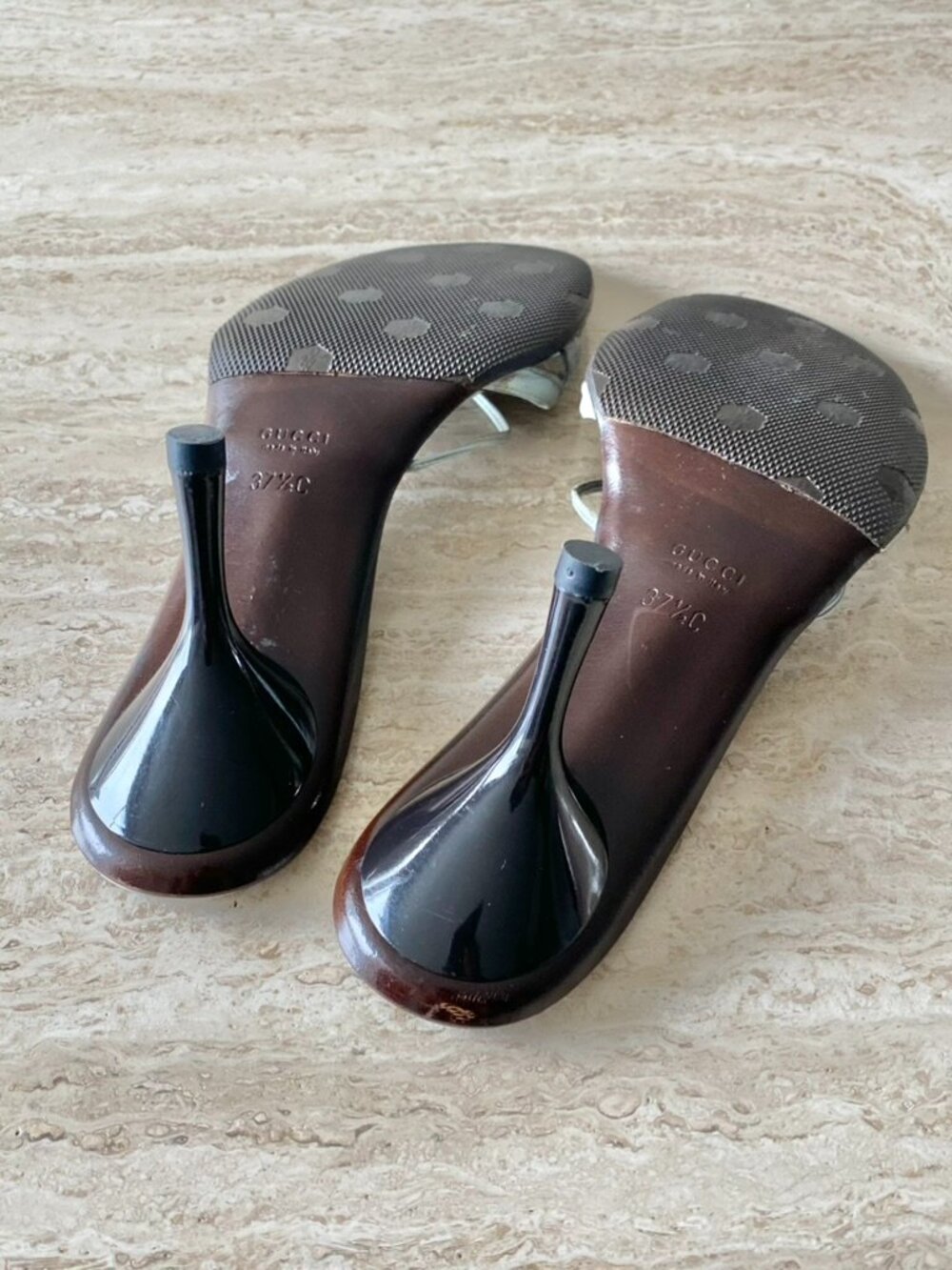 Vintage Gucci Tom Ford-era Ring Sandal Heels - Picture 10 of 10